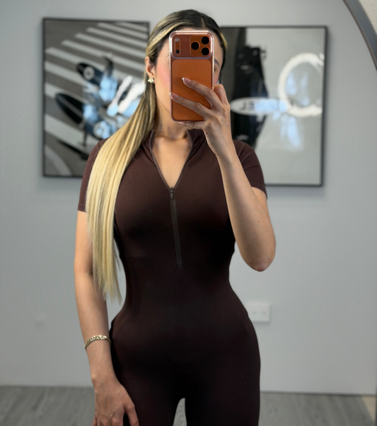 Jumpsuit Chocolate Corto